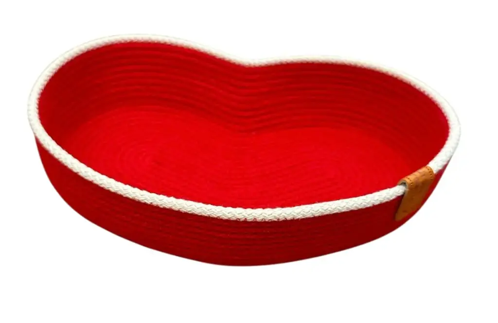 Cesta corazón (Crudo)