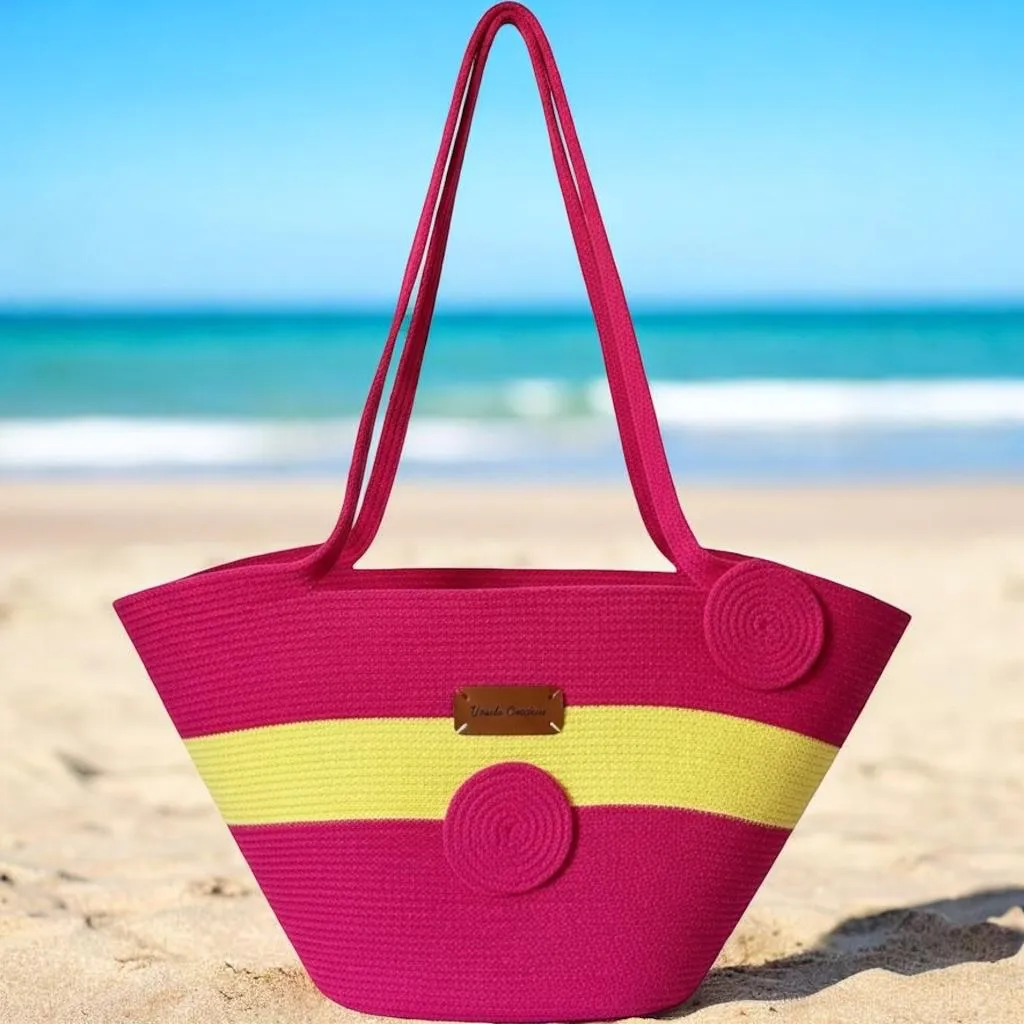 Rope Bag Ibiza - Beach (Ecru natur, Ecru natur)