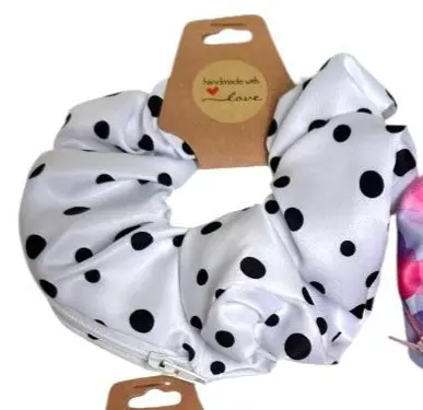 Scrunchie with Zipper - Dots & Speckles