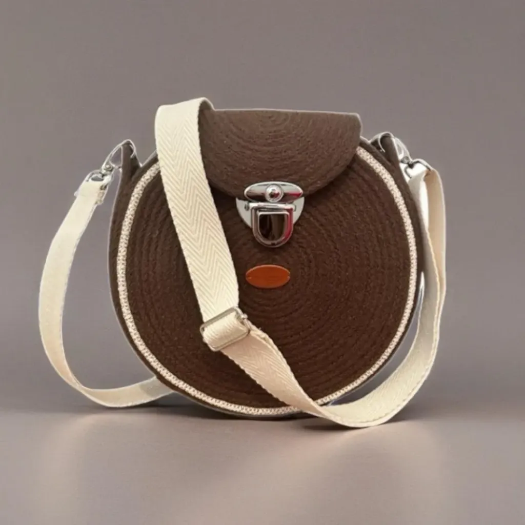 Runde Crossbody-Tasche