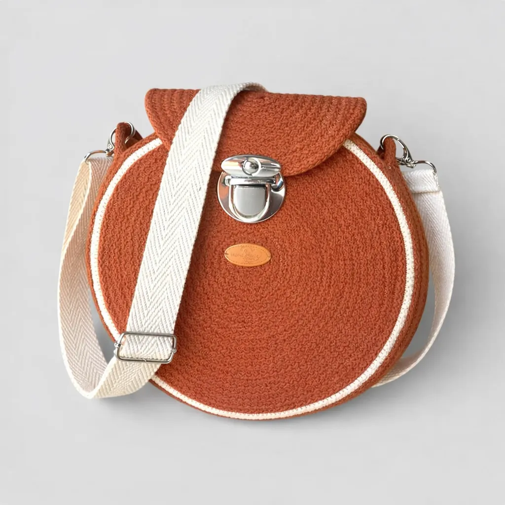 Runde Crossbody-Tasche