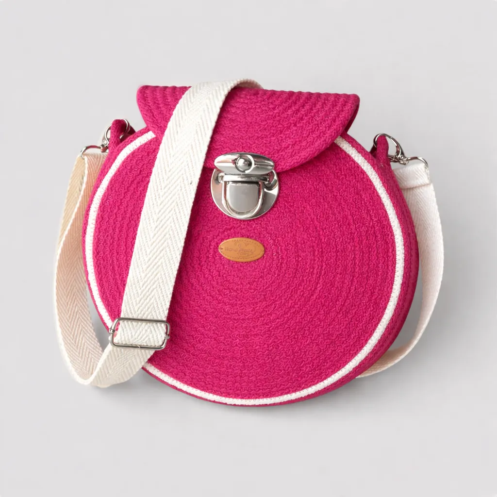 Runde Crossbody-Tasche