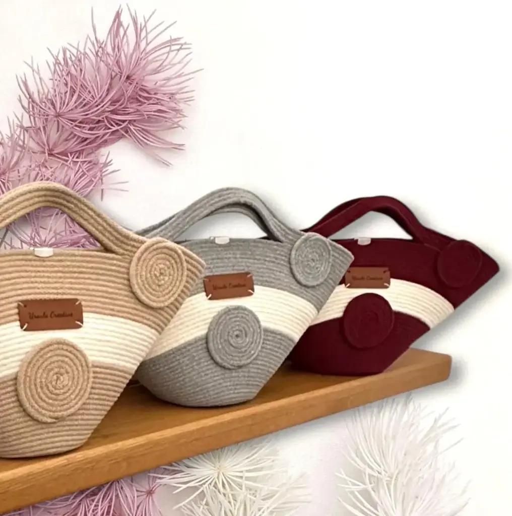 Mini Korbtasche – Basic Edition (Ekru Natur)