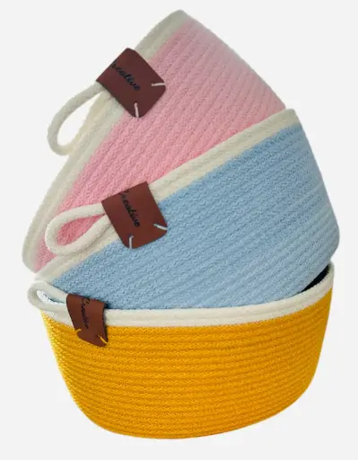 Rope Basket Welcome Baby